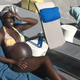Porsche Thomas, showing off her baby bump Instagram